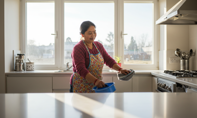 nepali-women-cleaning-kitchen